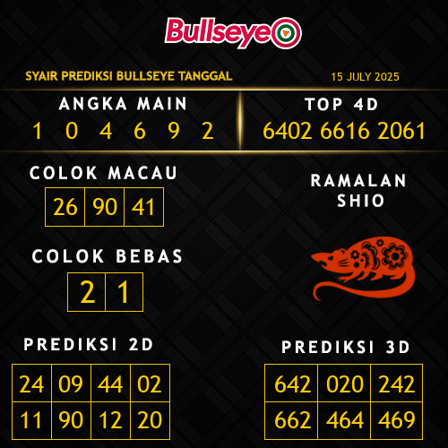 Prediksi Bullseye Hari Ini