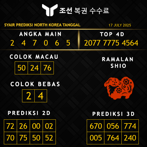 Prediksi North Korea Hari Ini
