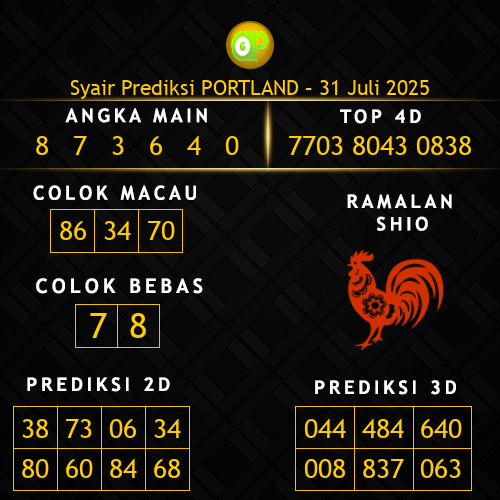 Prediksi Portland Hari Ini 31-juli-2025